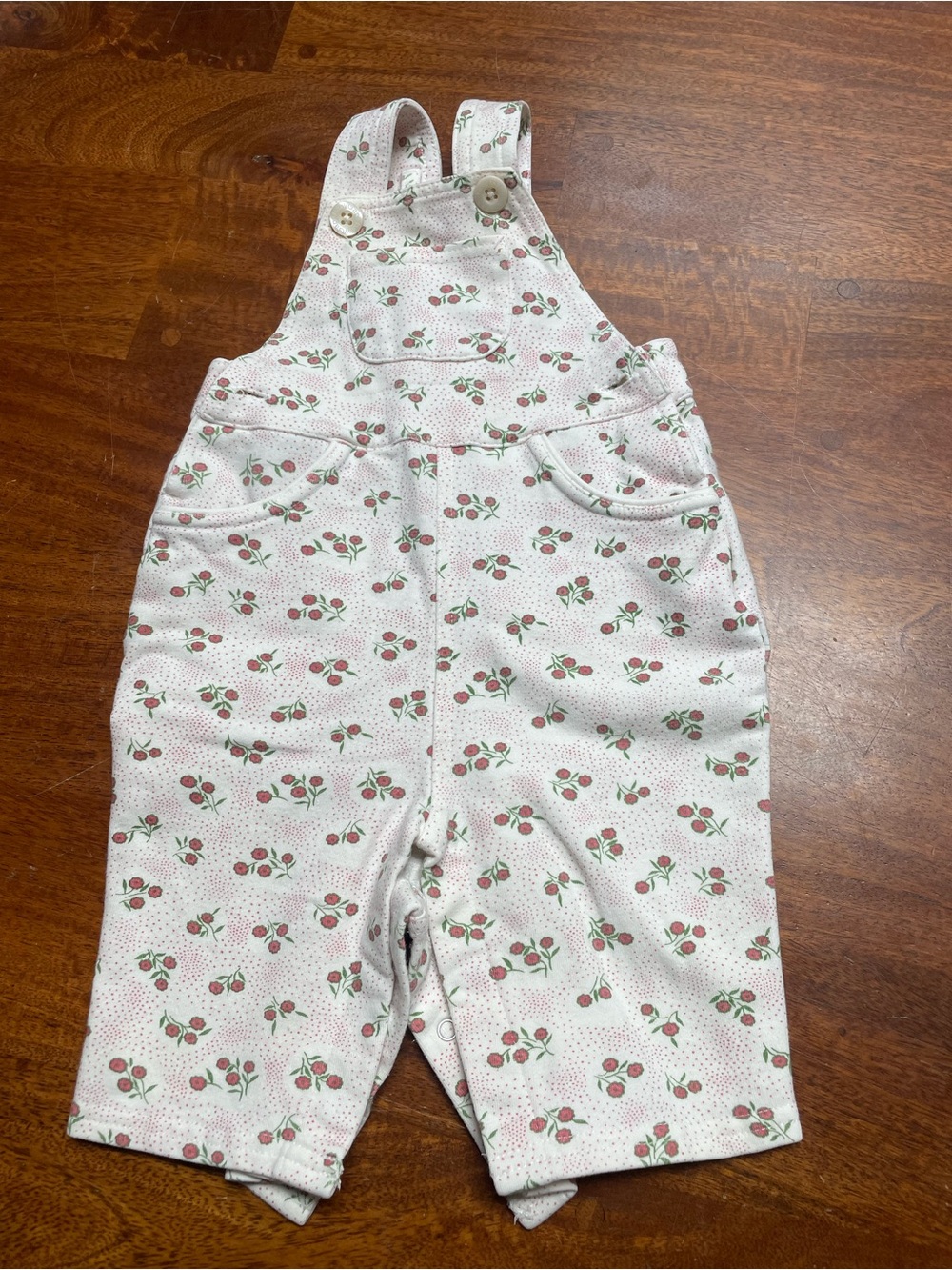 Gap baby Girls flower Print Overalls size 0-3 months